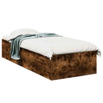 vidaXL Grindų lovos rėmas Dūminio ąžuolo 80 x 200 cm Apdirbta mediena