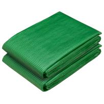 vidaXL Tent su kilpom 2 vnt. Žalia 4 x 10 m 260 gsm PE