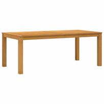 vidaXL Valgomojo stalas 200 x 100 x 75 cm Kietas ąžuolo medis Natūrali