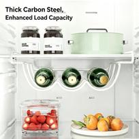 Šaldytuvo alaus butelių pakabinamas laikymo stovas Didelės apkrovos Patvarus organizatorius namų vakarėliui Barui Kasdieniam naudojimui one size gray