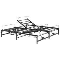 vidaXL Elektrinis reguliuojamas lovos rėmas Juoda 96 x 200 cm Plienas