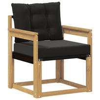 vidaXL Lauko sofa Kietasis akacijos medis ir Textilene Balta