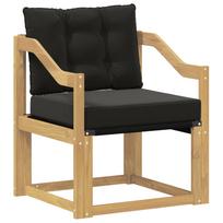 vidaXL Lauko sofa Kietasis akacijos medis ir Textilene Balta