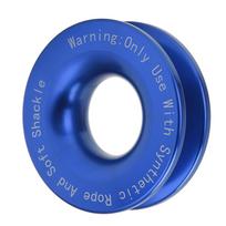 Winch Snatch Recovery Ring 41000lbs Breaking Strength for 7/16in 1/2in Soft Shackle with 3/16in 1/4in 3/8in Ropes Blue blue