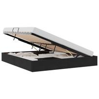 vidaXL Otomano lovos rėmas Juoda 180 x 200 cm Aksomas
