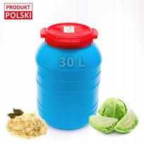 Plastikinis statinėlis rauginti kopūstams, 30L