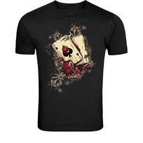 Ace Cards and Dice Gambling T-Shirt - Casino Poker Lucky Graphic XXL beige