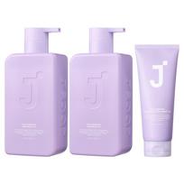 J.Forest Silk Keratin 2X Shampoo 500ml 2p + Hair Pack 2X Treatment 200ml Set 500 ml 16.90 fl.oz 1 pcs gray