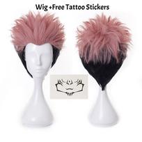Ryomen Sukuna Cosplay Kostiumas Jujutsu Kaisen Anime Kimono Apranga Pilnas Rinkinys Tatuiruočių Lipdukai Helovino Šventės Vaidmenų Žaidimo Kostiumas XL white