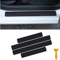 Automobilio durelių slenksčiai nuo smūgio lipdukai, skirti Volvo Renault Opel Nissan Volkswagen VW Polo Passat B6 B5 Golf 4 5 7 6 4PCS stickers black