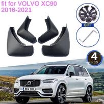 VOLVO XC90 2016 2017 2018    Purvasaugiai Purvo atvartai Apsaugos nuo purslų Sparno praplėtimai Priekiniai Galiniai Ratų Aksesuarai gray