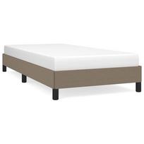 vidaXL Lovos rėmas be čiužinio, taupe, 90x190 cm, audinys