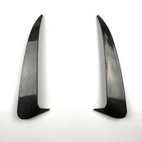 For Mercedes Benz C Class W205 C43 C63 AMG Rear Bumper Spoiler Air Vent Cover Carbon Fiber Modified Exterior Car Sticker Canard Gloss black gray