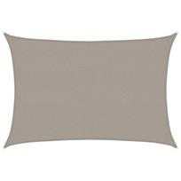 vidaXL Burė nuo saulės, šviesiai siva, 2,5x4m, HDPE, 160g/m²