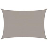 vidaXL Burė nuo saulės, šviesiai siva, 3x5m, HDPE, 160g/m²