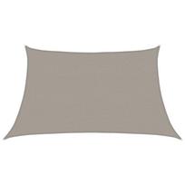 vidaXL Saulės skėtis, burė, 160 g/m², trapecijos formos, šviesiai pilka, 3/4x2 m, HDPE