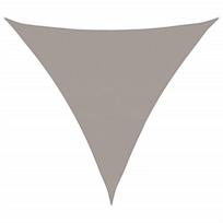 vidaXL Saulės skėtis, 160 g/m², trikampė, šviesiai pilka, 5x5x5 m, HDPE