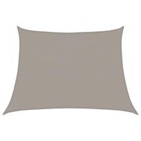 vidaXL Saulės skėtis, burė, 160 g/m², trapecijos formos, šviesiai pilka, 4/5x3 m, HDPE