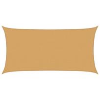 vidaXL Burė nuo saulės, smėlio, 2,5x5m, HDPE, 160g/m², stačiakampė