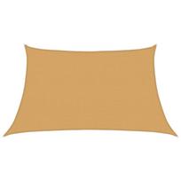 vidaXL Saulės skėtis, 160 g/m², trapecijos formos, smėlio spalvos, 3/4x2 m, HDPE