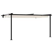 vidaXL Pavėsinė 400 x 300 x 200 cm Kreminė Poliesteris