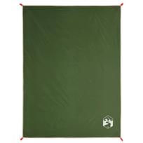 vidaXL Iškylų paklotas su kuoliukais, žalios spalvos, 205x155cm