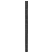 vidaXL Membrana nuo piktžolių, juodos spalvos, 2x200m, PP