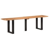 vidaXL Suoliukas, 160cm, akacijos medienos masyvas ir plienas