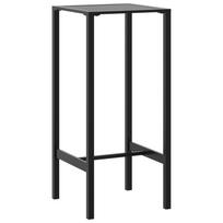 vidaXL Baro stalas, juodas, 50x50x110cm, plienas