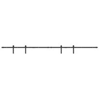 vidaXL stumdomų spintelių durų komplektas 244 cm anglinis plienas