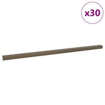 vidaXL Laiptų profiliai 30 vnt. Ruda 67 x 3.5 x 3 cm Aliuminis
