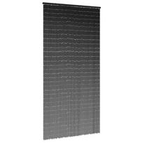 vidaXL Vabzdžių užuolaida durims, tamsiai pilka, 90x220 cm, bambukas