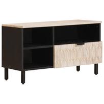 vidaXL Televizoriaus spintelė Baltos skalbimo apdaila 80 x 33 x 46 cm