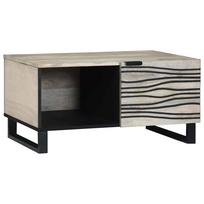 vidaXL Kavos staliukas Balta 80 x 50 x 40 cm Apdirbta mediena