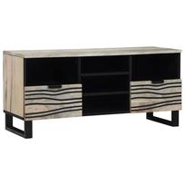 vidaXL TV vienetai 100 x 33 x 46 cm Balta Apdirbta mediena