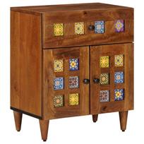 vidaXL Šalia lovos spintelė Ruda 50 x 33 x 60 cm Kietas mango medis