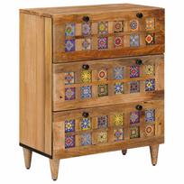 vidaXL Kabalas 60 x 33 x 75 cm Kietas mango medis Natūrali
