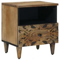 vidaXL Lovos spintelė Ruda 40 x 33 x 46 cm Kietas mango medis