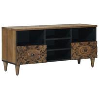 vidaXL Televizoriaus spintelė Ruda 100 x 33 x 46 cm Kietas mango medis
