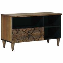 vidaXL Televizoriaus spintelė Ruda 80 x 33 x 46 cm Kietas mango medis