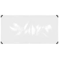 vidaXL Skaidrus brezentas su ąselėmis 1x2 m PVC