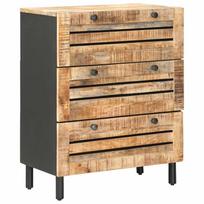 vidaXL Saugojimo spintos 60 x 33 x 75 cm Kietas mango medis Natūrali