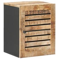 vidaXL Pakabinama spintelė su saugykla Ruda ir juoda 38 x 33,5 x 48 cm