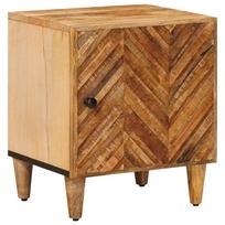 vidaXL Naktinis staliukas Ruda 40 x 33 x 46 cm Mangų medienos masyvas
