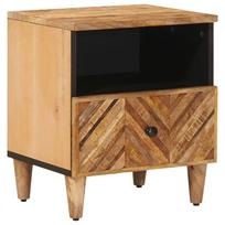 vidaXL Naktinis staliukas Ruda 50 x 33 x 60 cm Kietas mango medis