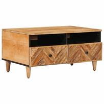 vidaXL Kavos staliukas Ruda 80 x 54 x 40 cm Kietas mango medis