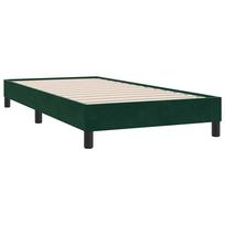 vidaXL Lovos rėmas be čiužinio Tamsiai žalias 90x210 cm aksomas