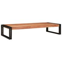 vidaXL Vonos lentyna Ruda 120 x 50 x 23 cm Kietos akacijos mediena