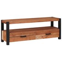 vidaXL Televizoriaus spintelė su stalčių Ruda 110 x 30 x 40 cm