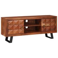vidaXL Televizoriaus spintelė su lentyna honey brown 112 x 30 x 48 cm
